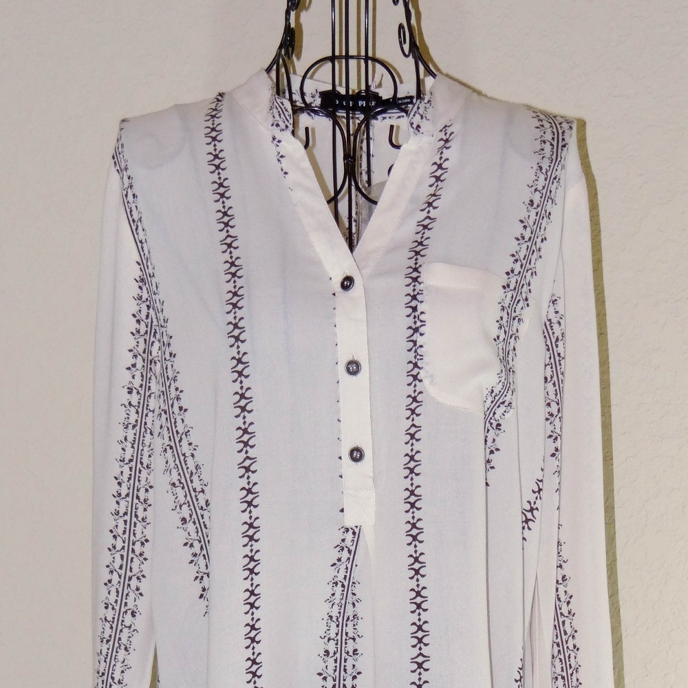 White Top with Black Detailing
